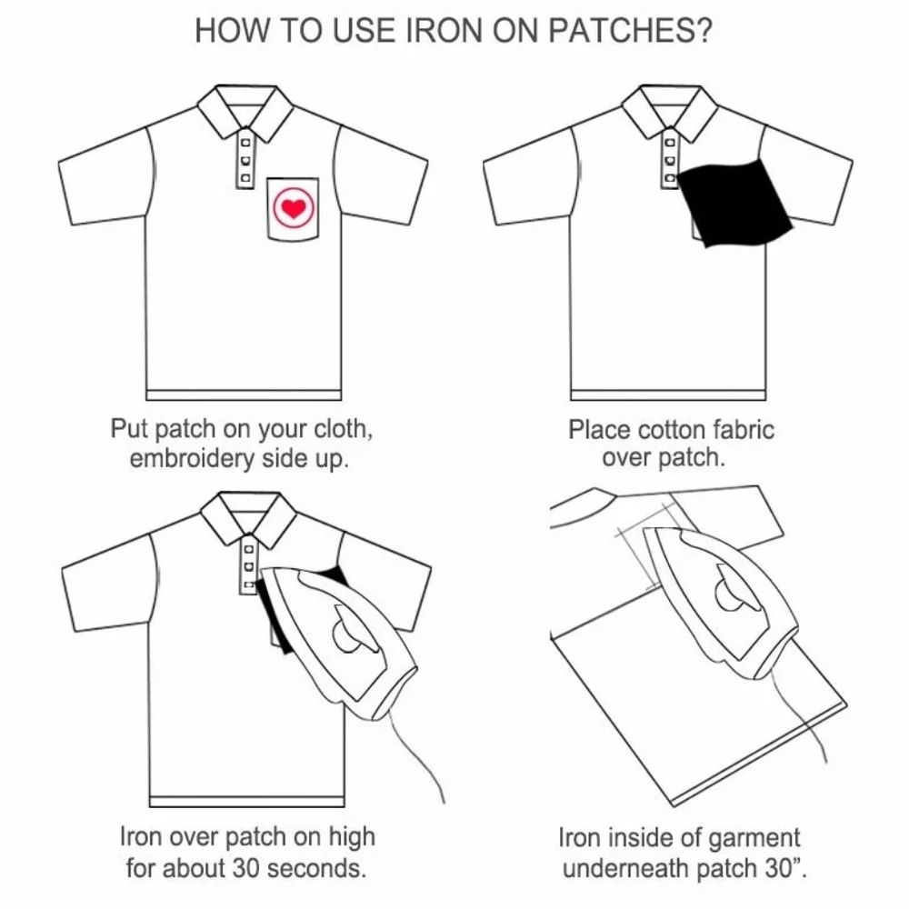 Cute red Heart Patches - Picture 3 of 3